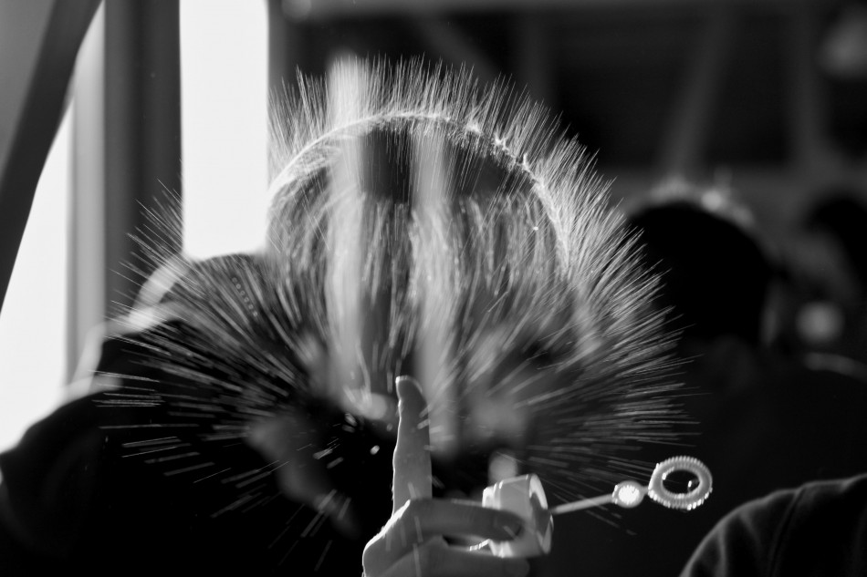 Implosion Seifenblase